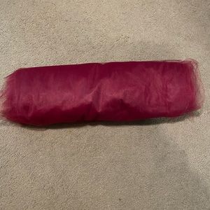 Burgundy and Cream with sparkles mesh